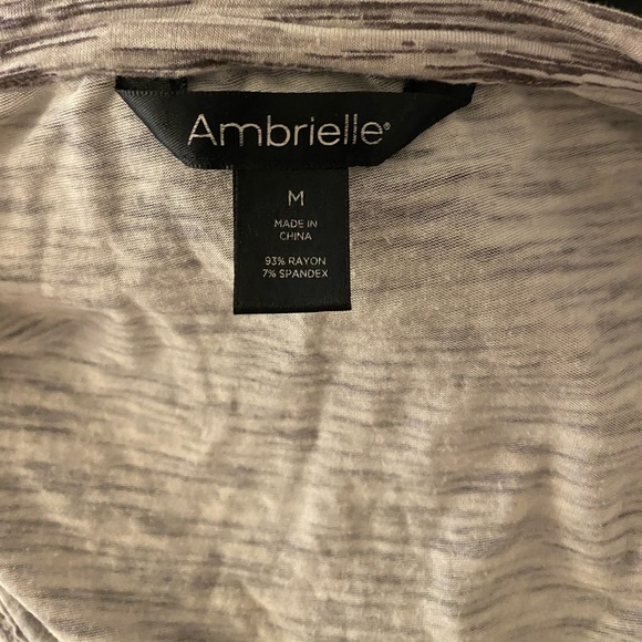 Ambrielle Gray & White Short Sleeve Maxi Dress! - Picture 4 of 4